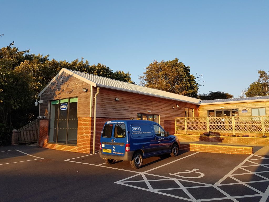 The small rescue, the RSPCA Leeds and Wakefield branch in a sunny evening