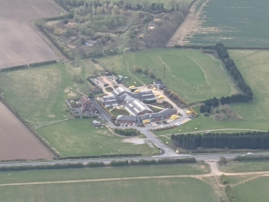 The Dogs Trust centre at Leeds from the air